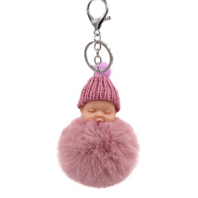 Customized Furry Cute Baby Keychain