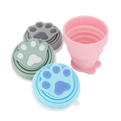 200 ml Cartoon Bear Silicone Foldable Coffee Cup