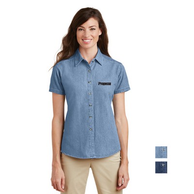 Port & Company® - Ladies Short Sleeve Value Denim Shirt