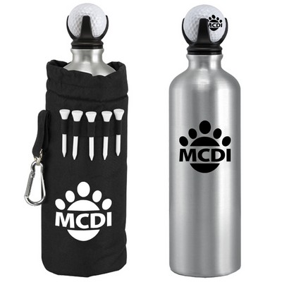 22 Oz. Gavin Stainless Steel Golf Bottle Set w/Bag