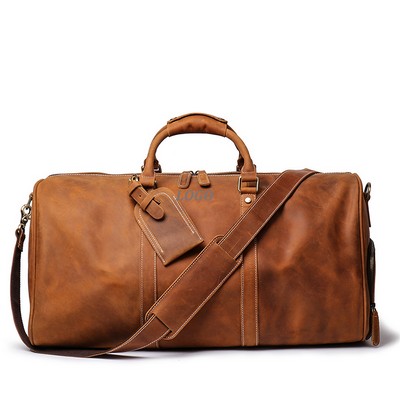 Buffalo Leather Duffel Bag