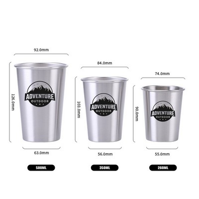 9 oz. Custom Printed Stainless Steel Beer Cup