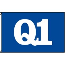 Q1 Blue QS Flag (4'x6')