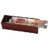 Rosewood Finish Wine Box w/Sublimatable Lid