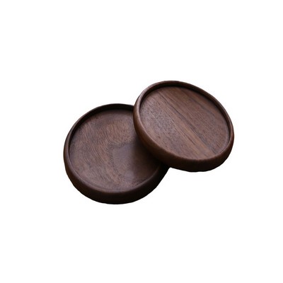 Groove Style Black Walnut Coaster