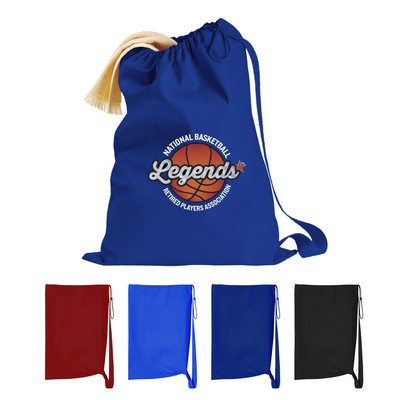 LARGE HEAVY CANVAS DRAWSTRING LAUNDRY BAG - 22" x 33"