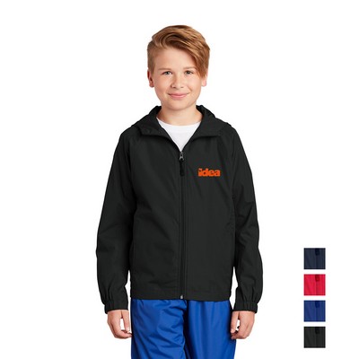 Sport-Tek® Youth Hooded Raglan Jacket