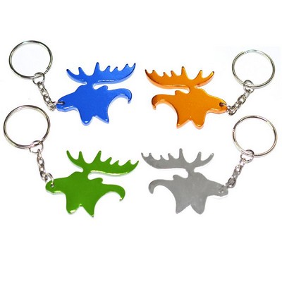 Moose Bottle Opener Keychain