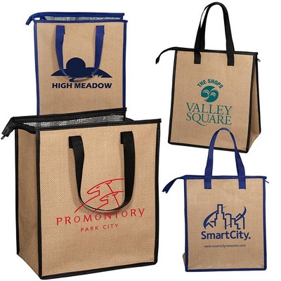 Jute Cooler Tote