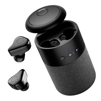 2-in-1 Wireless Speaker and Bluetooth TWS Earphones