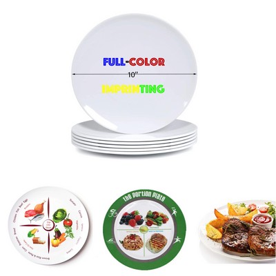 10'' Full Color Melamine Dinner Plate