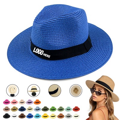 Wide Brim Straw Panama Hat