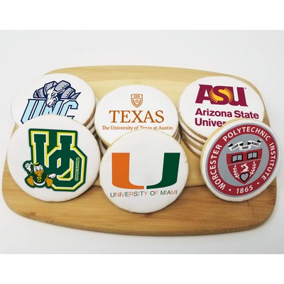 3.5" Round Graduation Logo Sugar Cookie