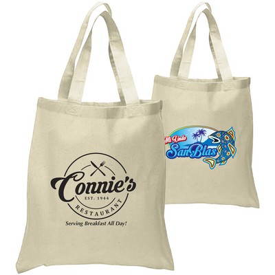 6 Oz. Organic Cotton Canvas Tote Bag