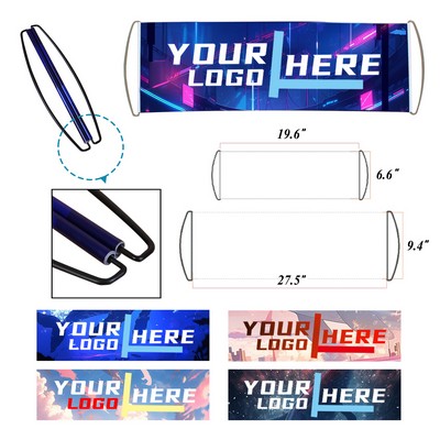 Full Color Rolling Banner Hand Flag MOQ50pcs