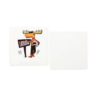 4" Square 55Pt Pulpboard Drink Coaster