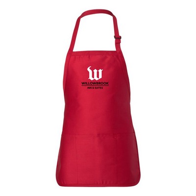 Medium Length Apron w/ Pocket - Full Color