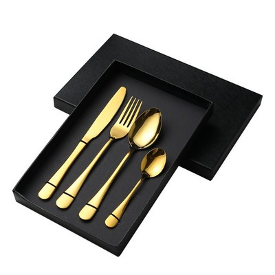 Stainless Steel Upscale Dinnerware Set (4 Piece Set)