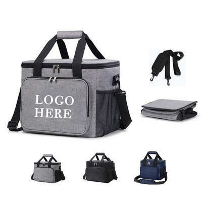 Collapsible Insulated Oxford Cloth Lunch Cooler Bag