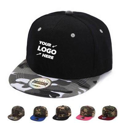 Camouflage Flat Brim Cap