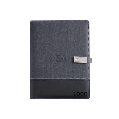 A5 Multifunctional Wireless Charging Notebook w/16GB USB Driver