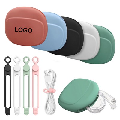 Silicone Headphone Organizer With Cable Tie