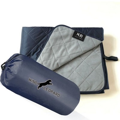 Portable Waterproof Polar Fleece Camping Blanket