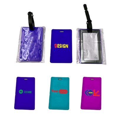 Custom Soft PVC 2D Design Luggage Tag