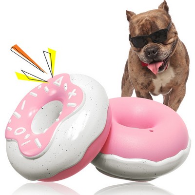 Doughnut TPR Squeaky Dog Toy