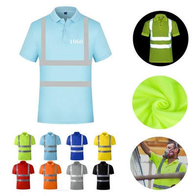 High Reflective Safety Polo T Shirt