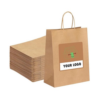 Large Brown Kraft Paper Bags With Handle