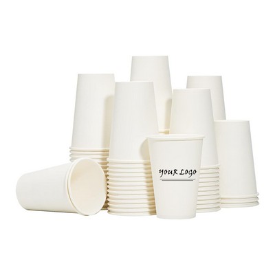 100 Pcs 12 oz Disposable Paper Coffee Cups