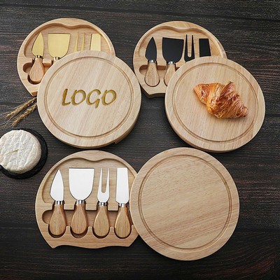 5-Piece Bamboo Cheese Board Set