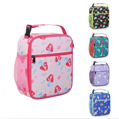 Cartoon Insulated Lunch Bag with Handle Cooler