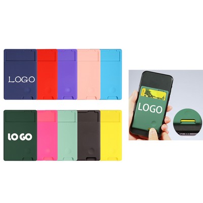 Silicone Smart Phone Wallet w/ Hole