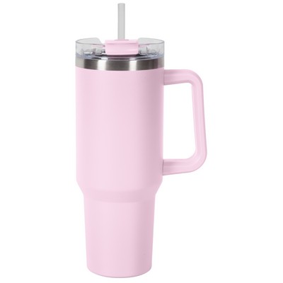 40oz Cherry Blossom Mug with Dual Sip-N-Straw Lid