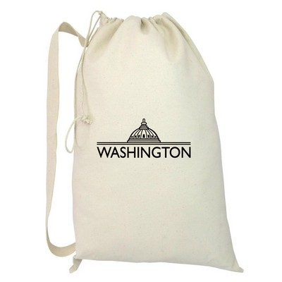 Natural Cotton Canvas Laundry Bag