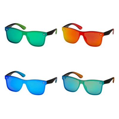 Unisex Revo Shield Mirror Lens Sunglasses