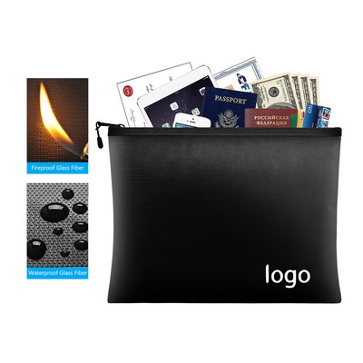 Waterproof And Fireproof Document Money Safe Bag