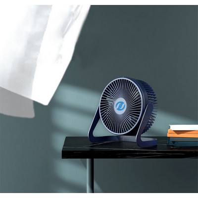 5" Plug-in Desk Fan USB Fan Speed Adjustable Fan(Size S)