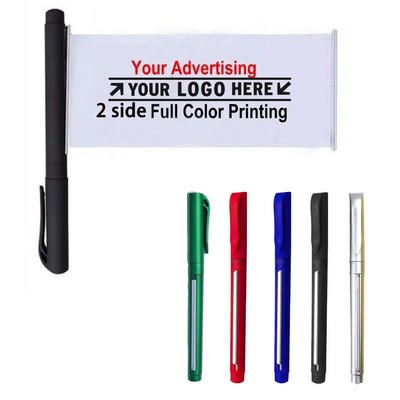 Pull Out Full Color Printed Banner Pen