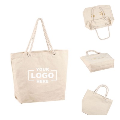 Simple Canvas Twist Tote Bag