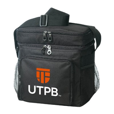 Insulated Lunch Cooler Bag w/ Pockets & Shoulder Strap