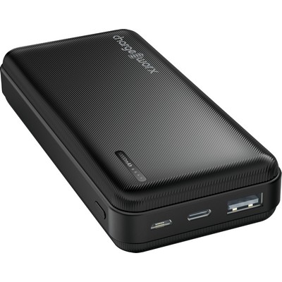 CHARGEWORX Chargeworx 10000Mah Dual Usb Slim Power Bank, Black