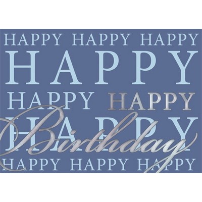 Happy Birthday on Repeat Greeting Card