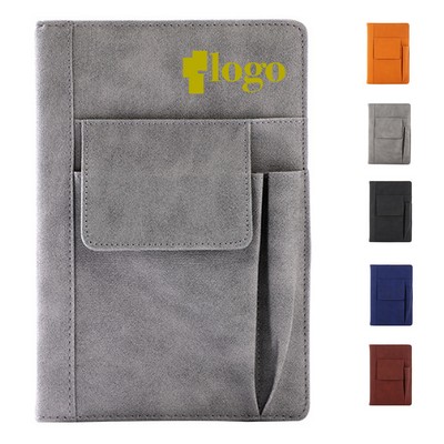 Leather Journal Notebook With Pocket