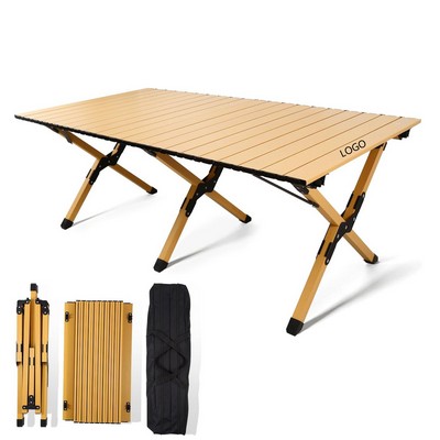 Lightweight Folding Roll-Up Camping Table