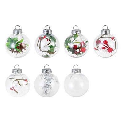 Transparent Filling Baubles Holiday Hanging Balls