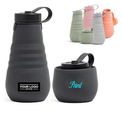 20oz Silicone Collapsible Water Bottle