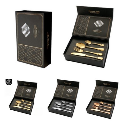 24-Piece Stainless Steel Cutlery Gift Box